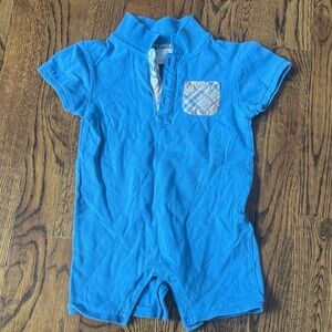 Burberry Blue Kids One Piece Bodysuit